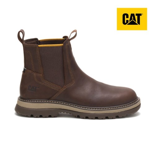 Caterpillar Fairbanks Chelsea Werkschoenen Heren DonkerBruin (PMVR.NL)